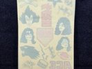 Kiss Tattoo Sheet  1977 From Kiss Alive 2 Album