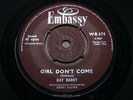 KAY BARRY   Girl Don't Come [Sandie Shaw]   NR MINT   1964 UK EMBASSY WB 674   T