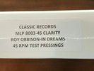 Roy Orbison - In Dreams, Classic Records, Mono TP (4) 45 rpm Clarity SV-P II
