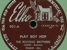 ROCKING BROTHERS Play Boy Hop / The Grinder 78rpm Elko 1954 R&B sax instros