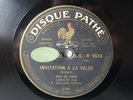 78rpm EDOUARD RISLER Piano - Invitation a la Valse (Weber) - PATHE