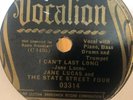JANE LUCAS AND THE STATE STREET FOUR VOCALION 03314 BLUES 78 RPM E/E-