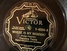 Victor 40044 Carolina Twins  WHERE IS MY MAMMA 78 rpm Country 1928 E+
