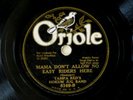 Oriole 8169 - Tampa Red's Hokum Jug Band - Mama Don't allow No Easy Riders Here