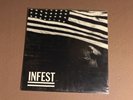 INFEST Mankind 10”/insert Deep Six Draw Blank HC punk neanderthal crossed out