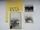 INXS RARE CANADA PRESS KIT INCLUDES PROMO PHOTOS, POSTER, XMAS CARD, BIOS, KICK