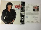 MICHAEL JACKSON “BAD” GRACIOUSLY AUTOGRAPHED JSA CERTIFICATION & hologram LH877