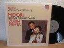 Bartok: Violin Concertos - Midori / Mehta **Rare Audiophile Sony Classical LP