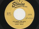 STARDAY Custom Rockabilly LUCKY WRAY It's Music She Says/Sick & Tired M- HEAR