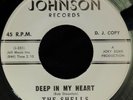 HEAR 45 GROUP DOO-WOP / The SHELLS Deep In My Heart 1962 JOHNSON DJ Promo Mint-