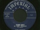 hear R&B Blues 45 FATS DOMINO Mardi Gras In New Orleans IMPERIAL