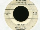 TEDDY AND THE CONTINENTALS Do You on Richie Promo R&B Doo Wop 45 Hear