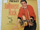 ELVIS PRESLEY Jailhouse Rock Treat Me Nice 45 RCA 47-7035 w/ Sleeve 1957 EX/VG+