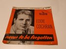 EDDIE COCHRAN - NEVER TO BE FORGOTTEN LEP 2052 RED SLEEVE EP  7