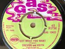 Carl Bryan, Trevor & Keith: Walking The dead GAS 1969 skinhead vinyl original 7”
