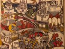 RARE DEEP PURPLE  Book of Taliesyn White Label Promo - With Sticker - Org. Inner