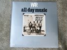 War All Day Music Funk Rock No barcode Original sealed Record Vinyl lp Album