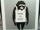 ORIGINAL BANKSY ART COVER VINYL DJ DM LAUGH NOW KEEP IT REAL SILVER EDITION