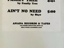 Family Tree / Skye - Family Tree / Ain't No Need - rare 2002 disco re-issue 12