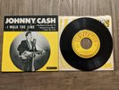 Rockabilly 45 Johnny Cash I Walk The Line SUN EP 113 Folsom Prison Blues Sleeve