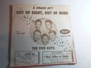 THE FIVE KEYS OUT OF SIGHT,OUT OF MIND PROMO 45 AND RARE PROMO PICTURE SHEET