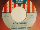 Mod R&B Blues Northern Soul 45 AL PERKINS & BETTY BIBBS Homework USA