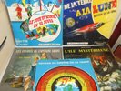 Satz Von 5 LP 33T Jules Verne Alte , De La Terre à La Lune, Reise Zur Mitte