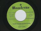 Rockabilly Jimmy Lloyd 'Where The Rio De Rosa Flows' 1957 Roulette Label 45 VG+