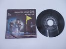 DISCO 45 giri THE BEATLES Run for your life Michelle QMSP 16389 bandiera giall