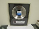 Pat Benatar Live From Earth 1983 RIAA Platinum LP Award Plaque-Framed