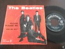 RARE SP THE BEATLES 45 RPM ITALY QMSP PLEASE PLEASE ME  GREEN LABEL FIRST EDITI