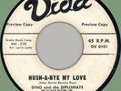 DINO & DIPLOMATS Hush-A-Bye My Love / Homework 45rpm Vida 1961 WLP doo-wop