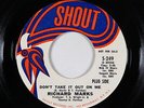 Crossover Soul 45 - Richard Marks - Don't Take It Out On Me - Shout - VG+ mp3