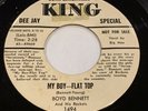 45rpm BOYD BENNETT 45 'MY BOY FLAT TOP' USA KING KILLER 1955 ROCKABILLY PROMO