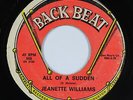 Northern Soul 45 - Jeanette Williams - All Of A Sudden - Back Beat - mp3