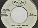 FIVE 5 ROYALES They Don’t Know / Much In Need VEE JAY 45 mod R&B VG+ HEAR