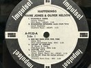 HANK JONES   Happenings. IMPULSE WLP MONO 1966 jazz LP. White label. EX