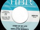 UNRELATED SEGMENTS 45' RECORD STORY OF MY LIFE HBR LABEL IT'S UNFAIR VG+