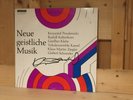 Signed by KRZYSZTOF PENDERECKI Neue geistliche Musik CANTATE LP NM Signiert