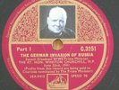 WINSTON CHURCHILL WW2 THE GERMAN INVASION OF RUSSIA  HMV 2 Disc Set  Complete