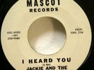 JACKIE & Starlites 45 For All We Know / I Heard You MASCOT doowop VG++     #1090