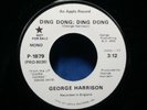 George Harrison Ding Dong; Ding Dong Original Rare 1974 Apple Pop Rock Promo 45