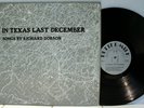 Rare Country LP - Richard Dobson - In Texas Last December - AUTOGRAPHED