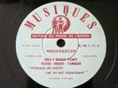 Madagascar Folk Mission Clérisse 78RPM  Musée de L'Homme D I 46.1.11