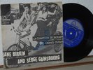 JANE BIRKIN and SERGE GAINSBOURG Le Chanson De Slogan RARE PS picture sleeve 45