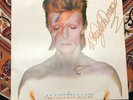 David Bowie Aladdin Sane UK Non Gatefold SIGNED RARE Vinyl