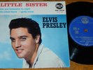 ELVIS PRESLEY rare French France EP solid center petit trou LITTLE SISTER 86.304