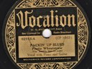 BLUES -- Peetie Wheatstraw : Packin' Up Blues - Vocalion 02783 - 78 (E-) RARE