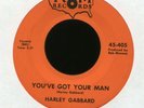 HARLEY GABBARD You've Got Your Man on REM Country Bop 45 Hear