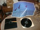 RARE Pink Floyd Dark Side Of the Moon Vinyl LP Record With Poster 1973 1st Edit.